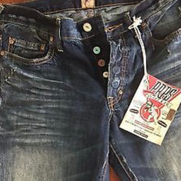 Men's PRPS Barracuda Distress Denim Jeans - Picture 4 of 4